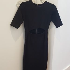 Reformation black fitted dresd